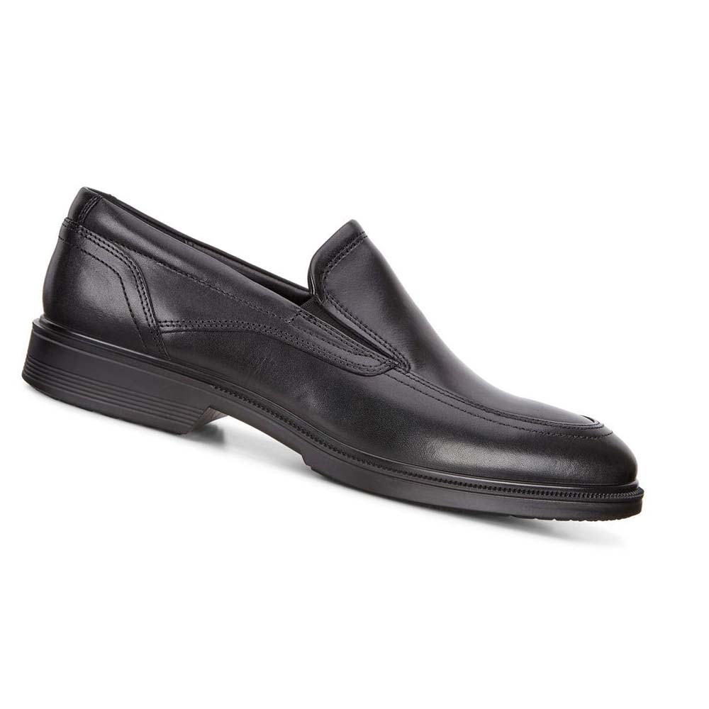 Ecco Lisbon Apron Slip On Finskor Herr Svarta | SE 519FDN